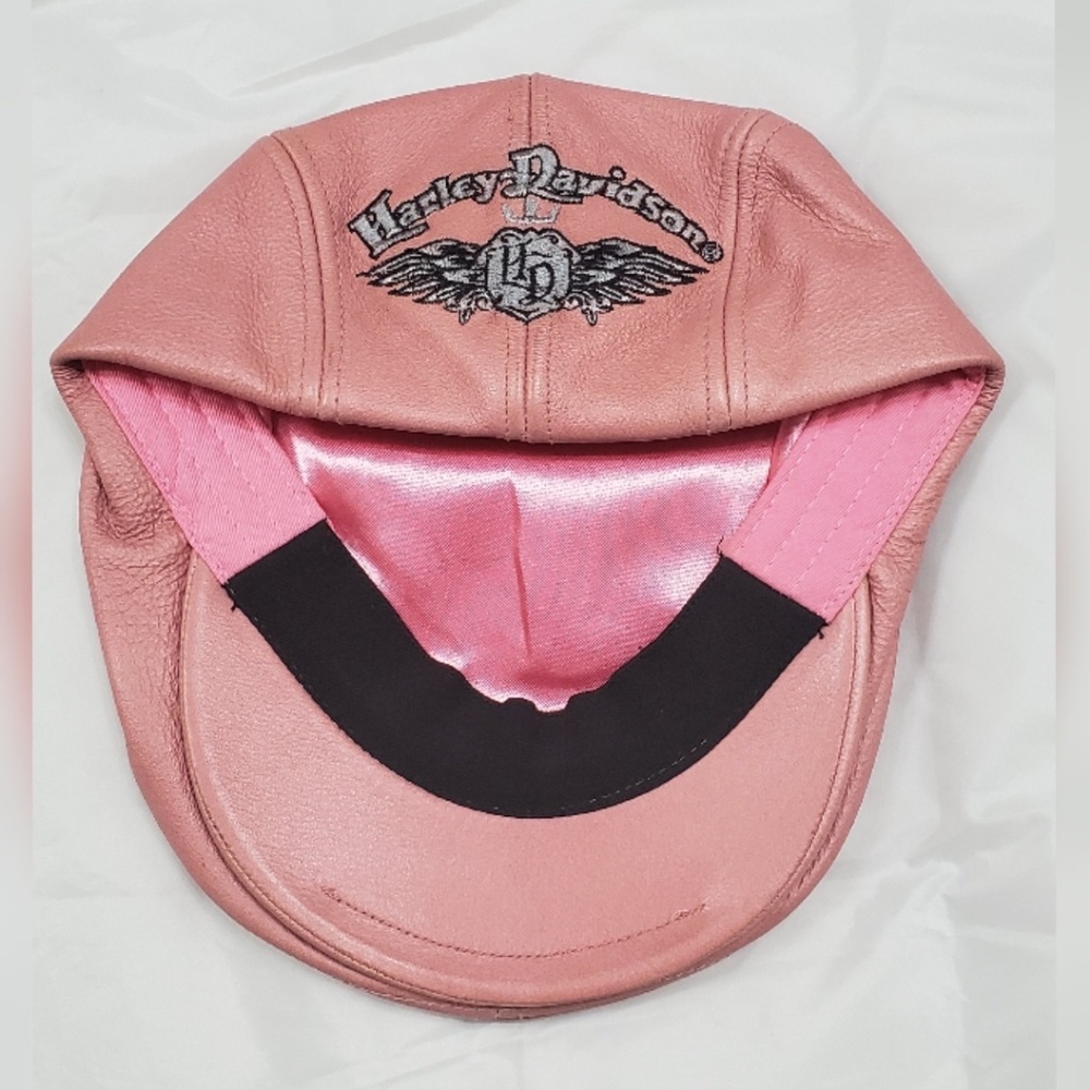Pink leather Harley Davidson Ivy cap